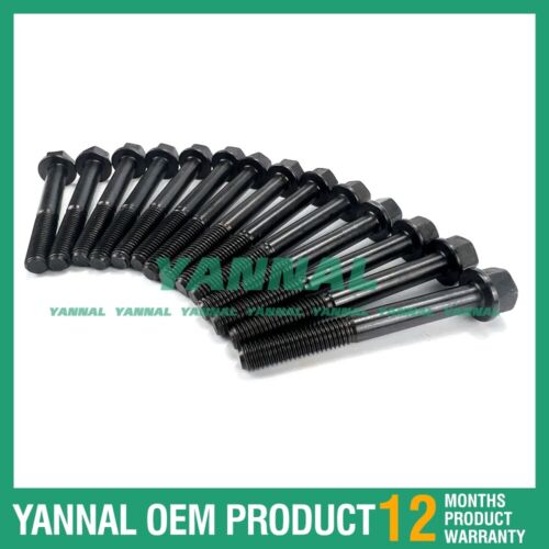 14 قطعة مجموعة مسامير الرأس 14601-03450 لمحرك الديزل كوبوتا J318