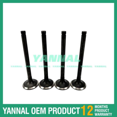 4X 3B Exhaust Valve 13715-58040 For Toyota Excavator Parts