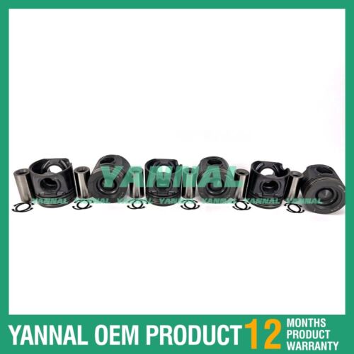 6X 6D114 Piston STD 6746-31-2110 For Komatsu Excavator Parts