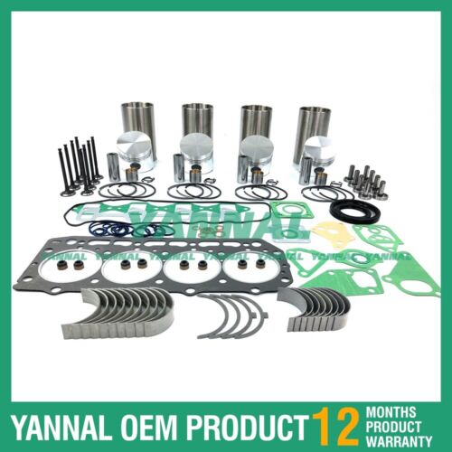 طقم إعادة بناء الإصلاح لـ Yanmar 4D84-1 حلقة المكبس مجموعة حشية الرأس بالكامل