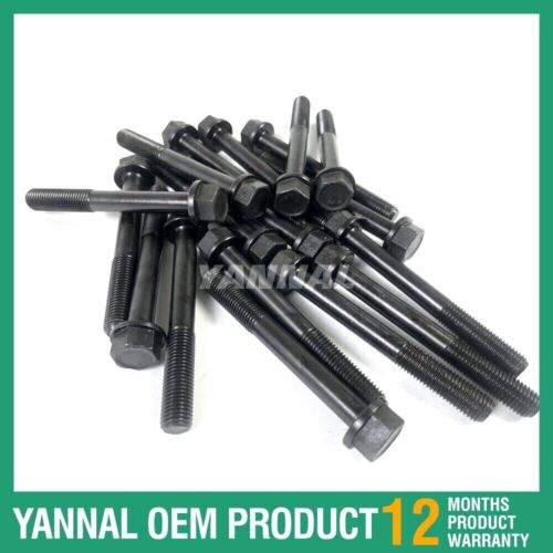 18 PCS Cylinder Head Bolt For Kubota V1505 Diesel Engine Parts