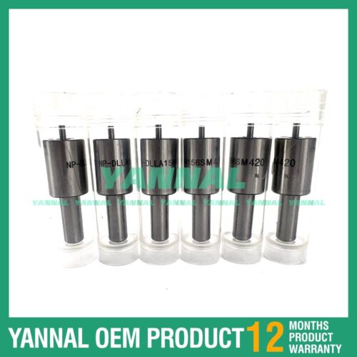 6X DB58 Injection Nozzle DLLA156SM420 105025-4200 For Doosan Excavator Parts