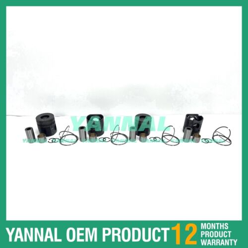 Piston Kit With Ring Set STD For JCB JCB444 Engine