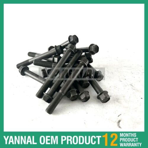 18 PCS Cylinder Head Bolt 1901303450 For Kubota V2203 Engine Parts
