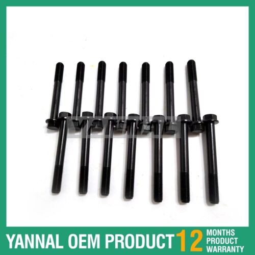 14 PCS D1703 Cylinder Head Bolt For Kubota Excavator Engine Spare Parts