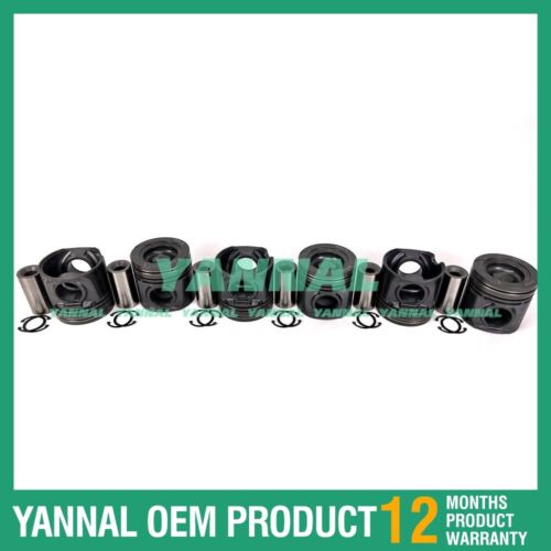 6X 6D114 Piston STD 6746-31-2110 For Komatsu Excavator Parts