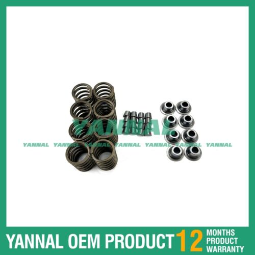 For Yanmar D3.4 Valve Spring Kit Seat With Cotter ( Fit one Engine )