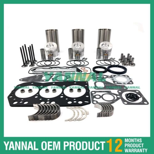 طقم إعادة البناء الشامل مع مجموعة الحشية المحملة لـ Yanmar 3TNC80