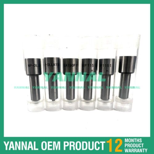 6X DE08 Injection Nozzle DLLA150P1151 0433171736 For Doosan Excavator Parts