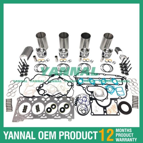 New V2607 For Kubota Overhaul Rebuild Kit With Gasket Set Diesel Engine