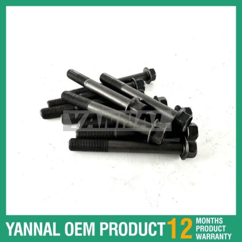 10 PCS Cylinder Head Bolt 1460103450 For Kubota J106 Engine Parts