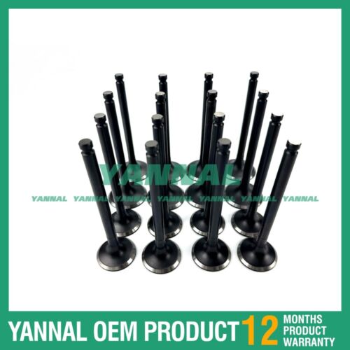 4TNV98 Intake Valve With Exhaust Valve 129907-11100 For Yanmar Excavator Engine