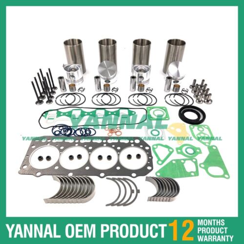 طقم إعادة بناء الإصلاح لـ Yanmar 4D84-1 حلقة المكبس مجموعة حشية الرأس بالكامل