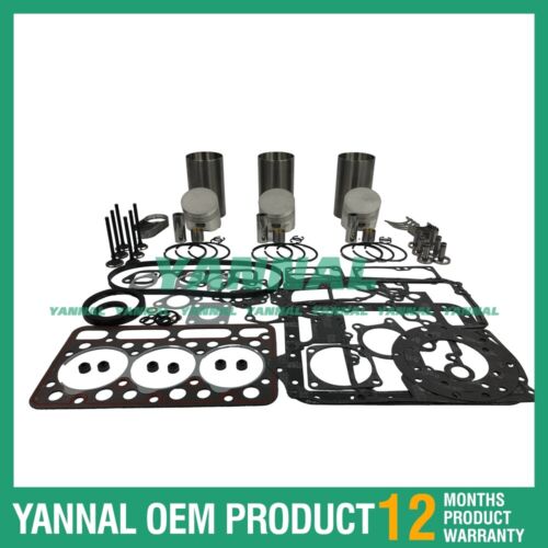 Rebuild Overhaul Kit For Kubota D1403 With Gasket Set Bearing
