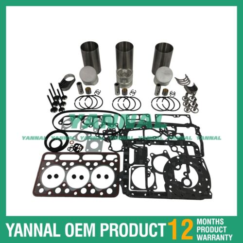 Rebuild Overhaul Kit For Kubota D1403 With Gasket Set Bearing