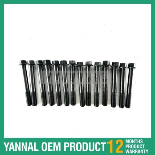 14 PCS Cylinder Head Bolt 1460103450 For Kubota D622 Engine Parts