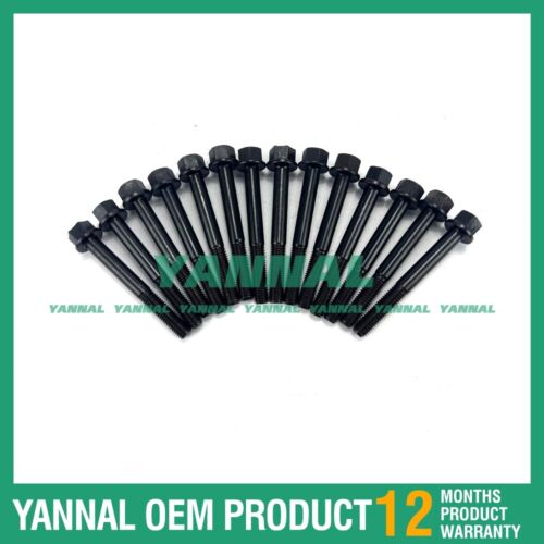 14 PCS Cylinder Head Bolt 14601-03450 For Kubota GL1100 Diesel Engine