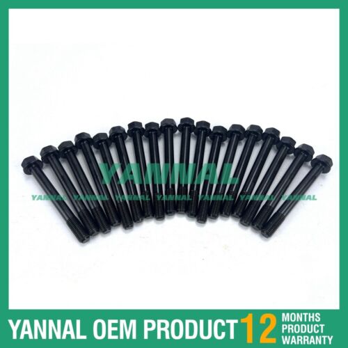 18 PCS Cylinder Head Bolt 31A01-21100 For Mitsubishi S4L2 Diesel Engine