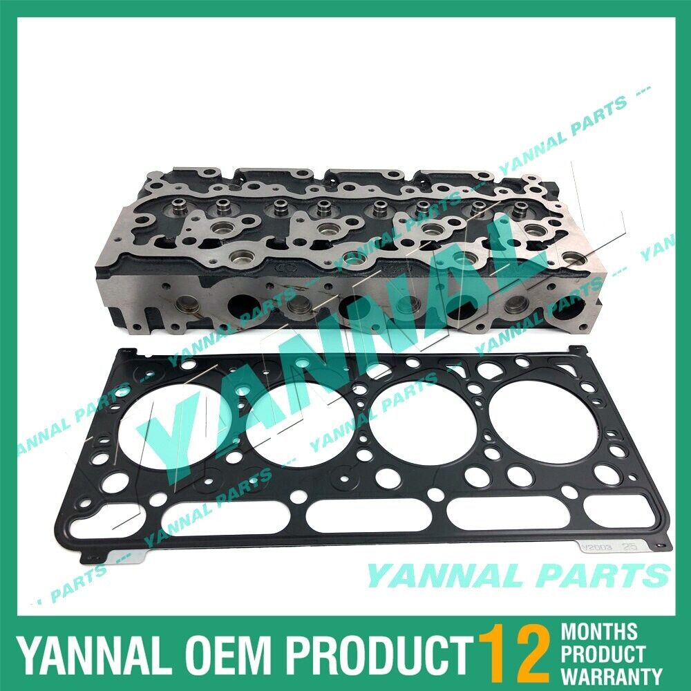 New Kubota V2003 V2003-IDI V2403 Bare Cylinder Head With Head Gasket