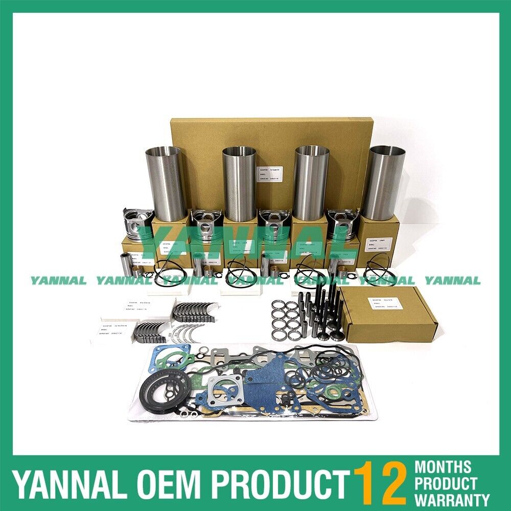 New 4JG2 Engine Overhaul Kit With Gasket Set For Isuzu Forklift Truck Engine