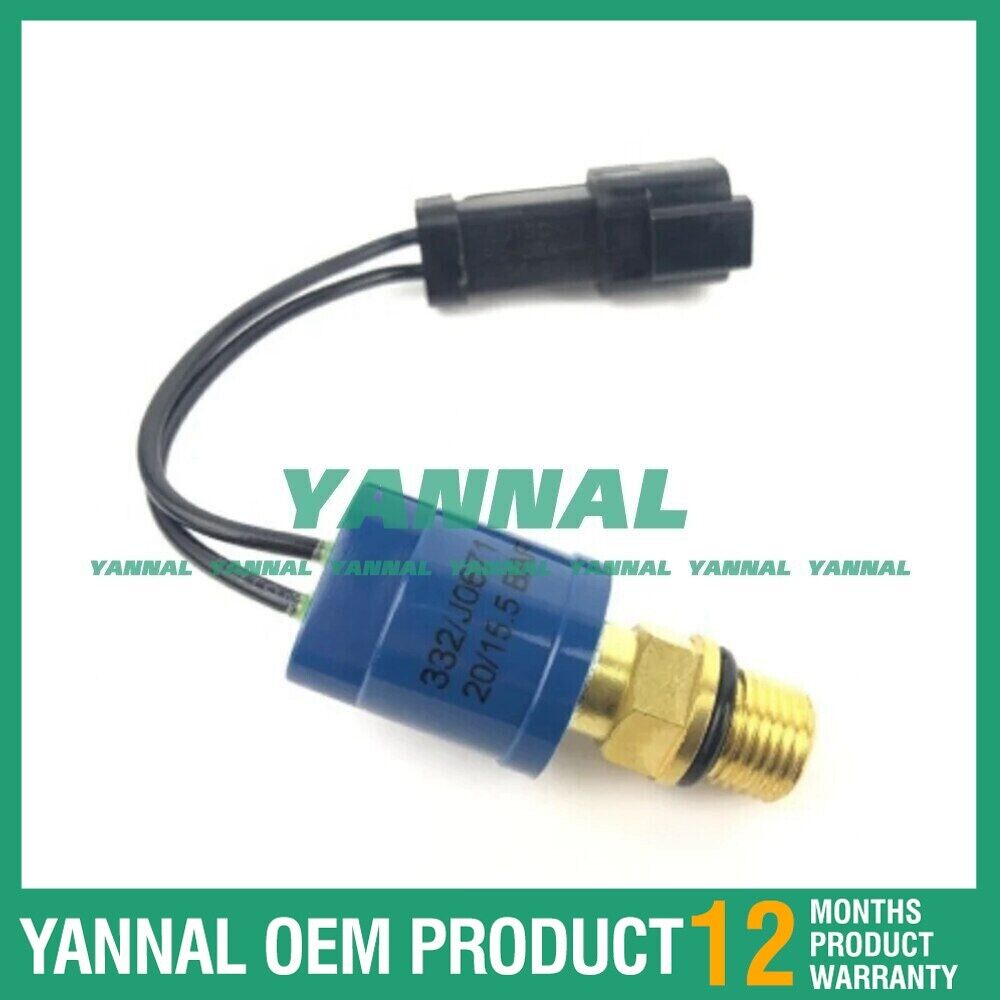 New Pressure Switch Sensor 332/J0671 332-J0671 For JCB Excavator 1pc