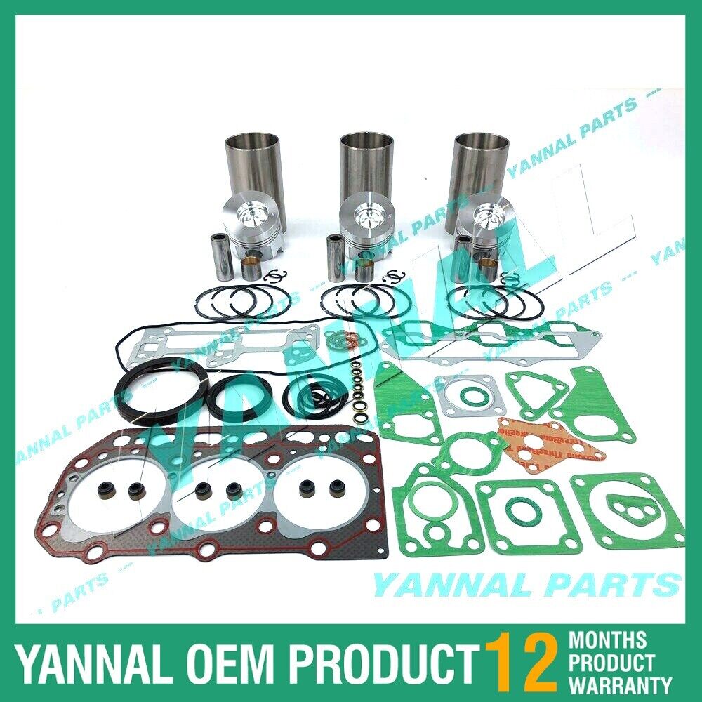 New Yanmar 3D84-2 Overhaul Kit With Full Gasket Set