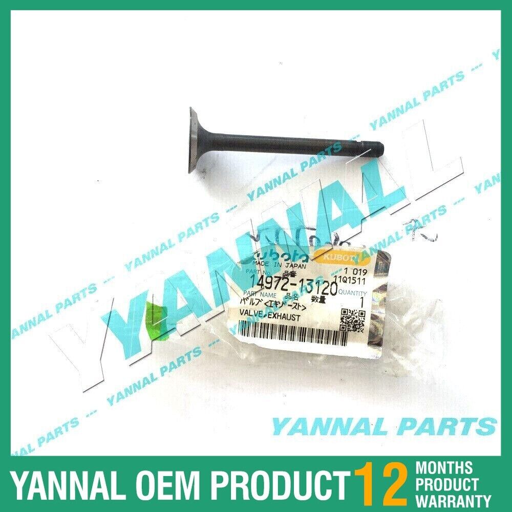 New Genuine Part EA300 Exhaust Valve 14972-13120 For Kubota