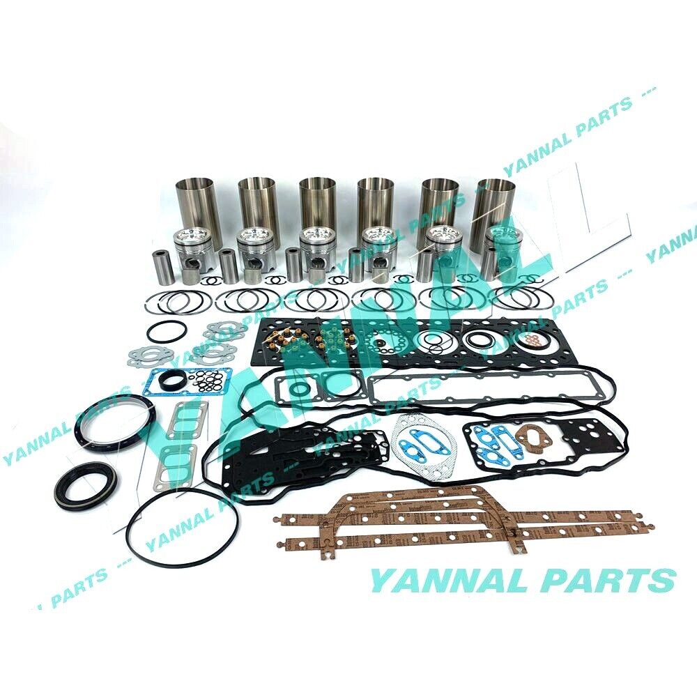 New 6D107 Engine Overhaul Kit With Full Gasket Set For Komatsu PC200-8 Excavator