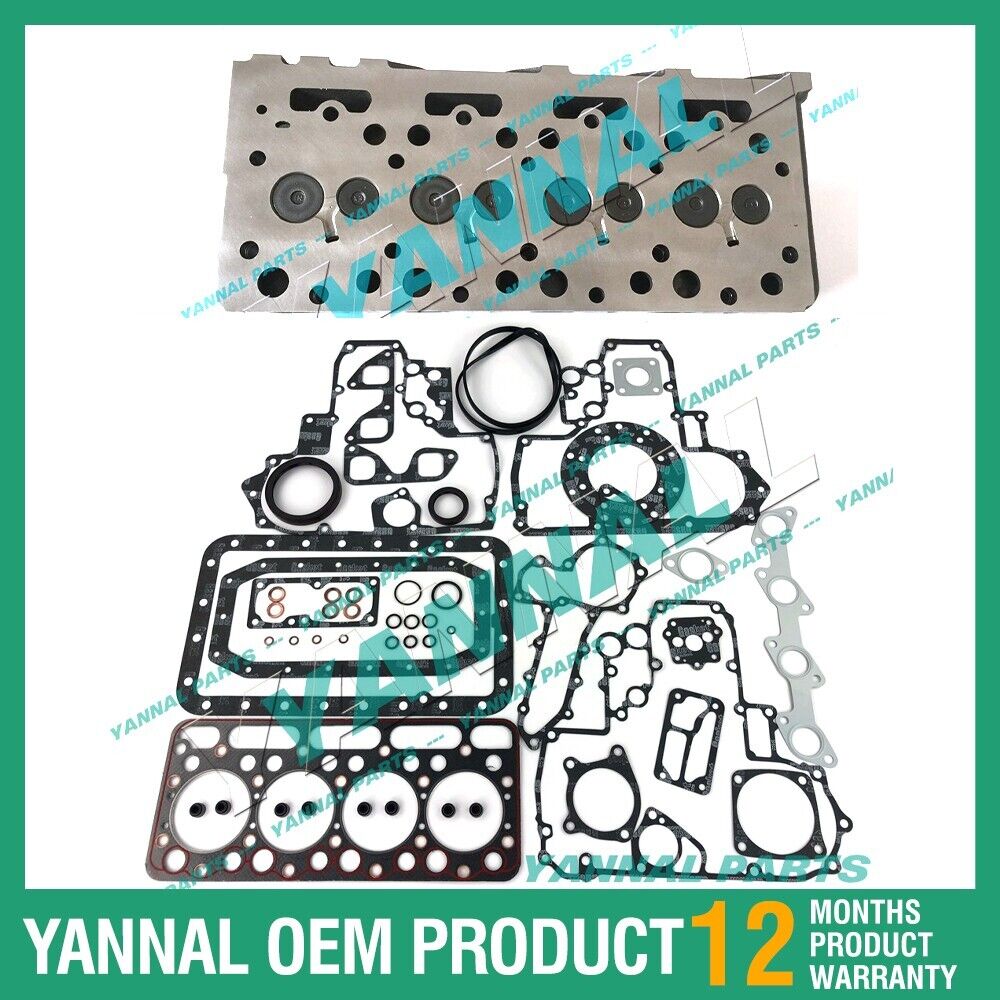 V1702 V1702-B Complete Cylinder Head With Full Gasket Set FITS BOBCAT 733 743