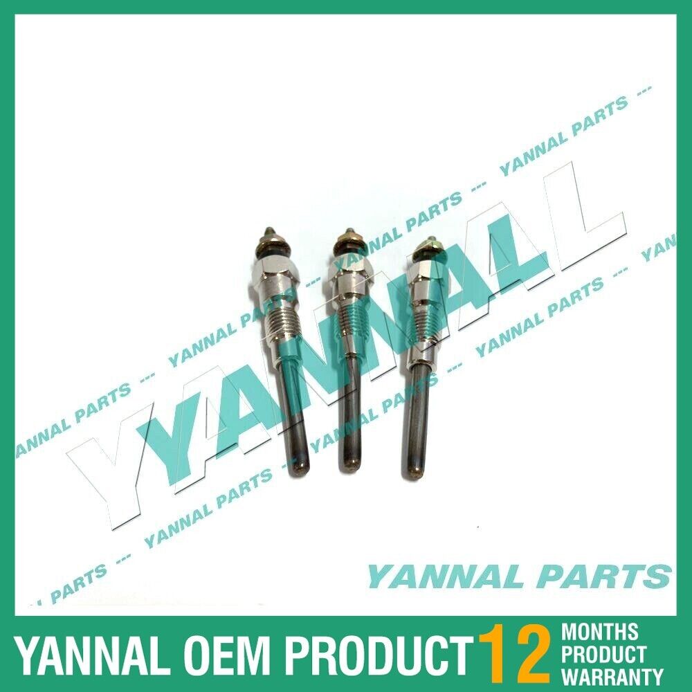 3 PCS D1803 D1803DI D1803IDI Buj¨ªa incandescente para repuestos de motor de excavadora Kubota