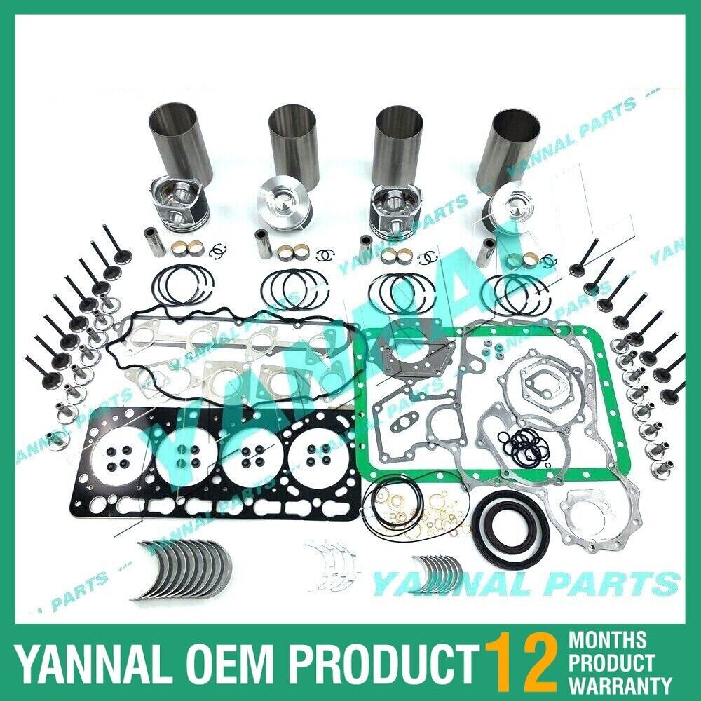 V3300 V3300-DI-T Overhaul Engine Rebuild Kit ( Piston 57MM ) For Kubota