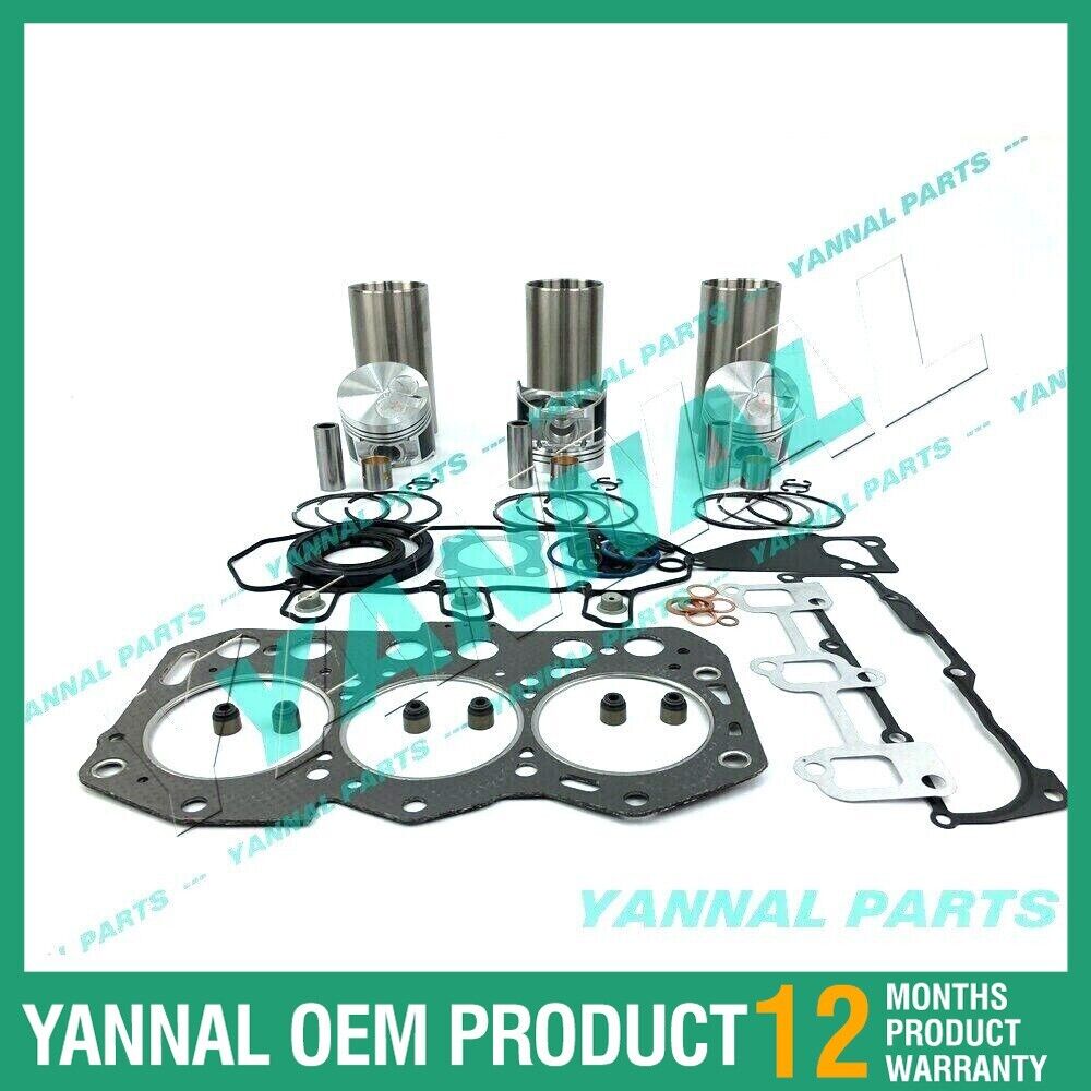 New STD Yanmar 3TNV76 Rebuild Overhaul Kit With Cylinder Gaskets