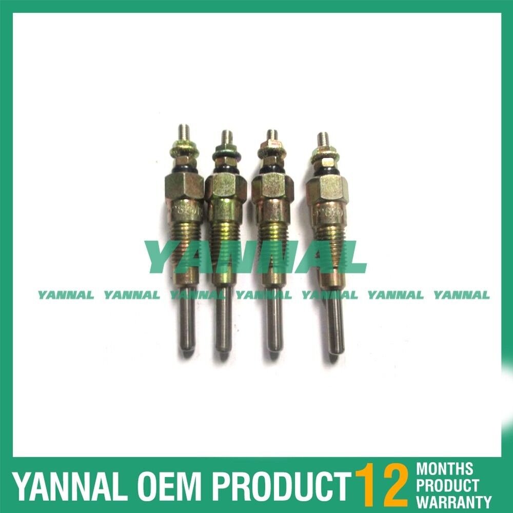 4 PCS 4TNE98 Glow Plug 11065-T8200 For Yanmar 4D94E 4D98E Diese Engine