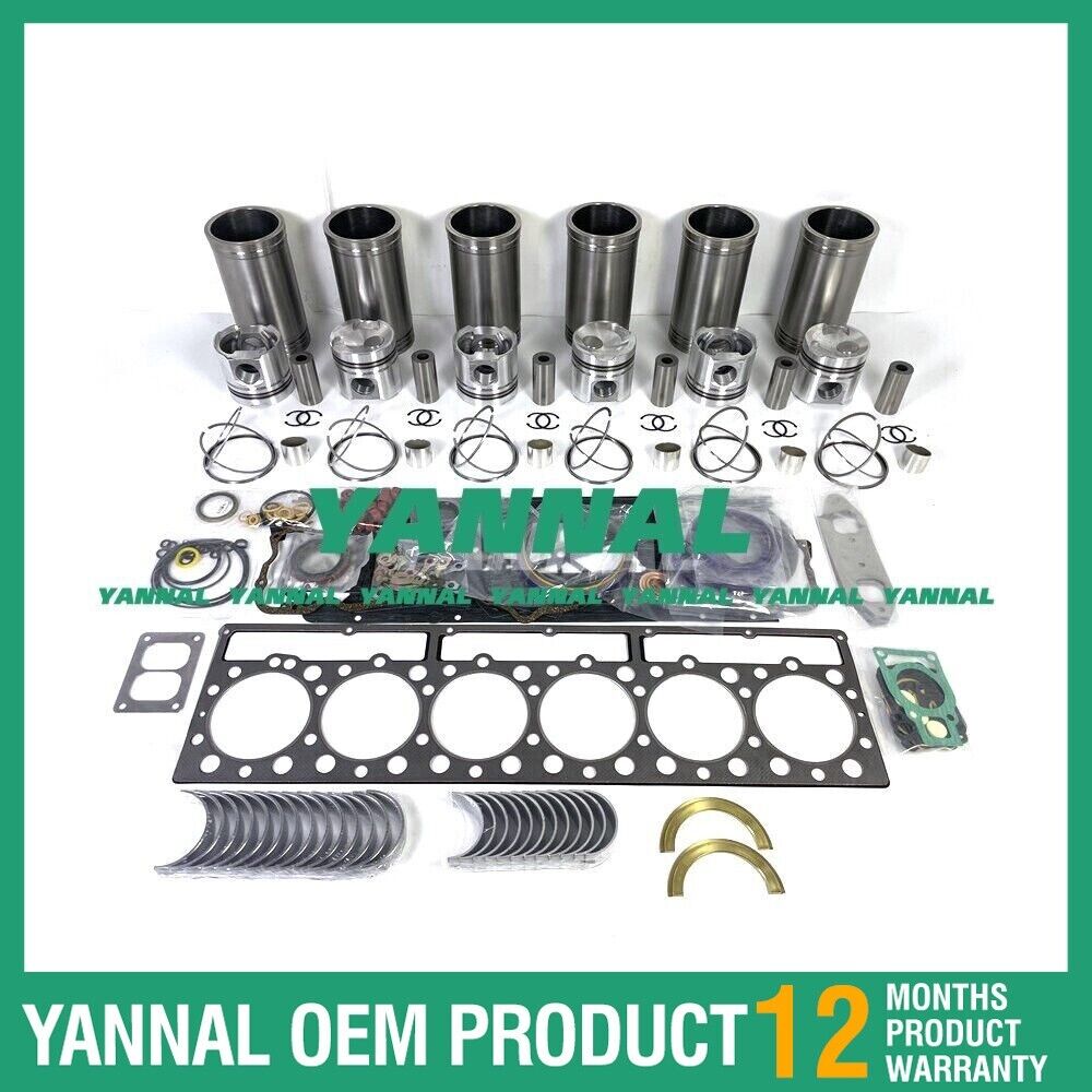 Para Caterpillar 3066 7JK Kit de reconstrucci¨®n de revisi¨®n para excavadora Mitsubishi S6KT
