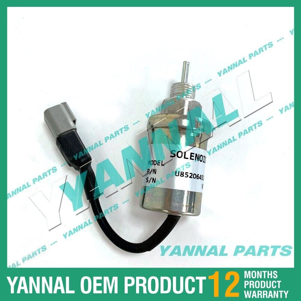 Fuel Shutoff Stop Solenoid U85206452 185206452 fit for Perkins 403D-15