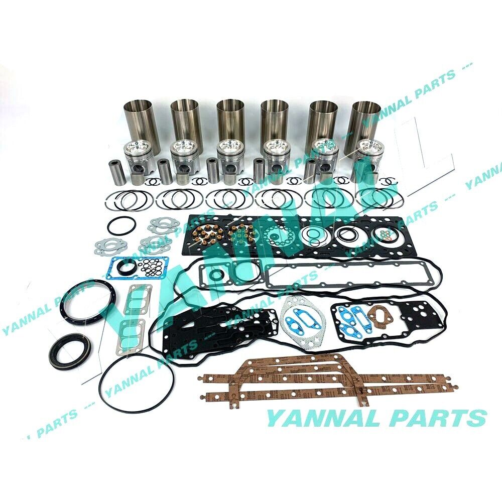 New 6D107 Engine Overhaul Kit With Full Gasket Set For Komatsu PC200-8 Excavator