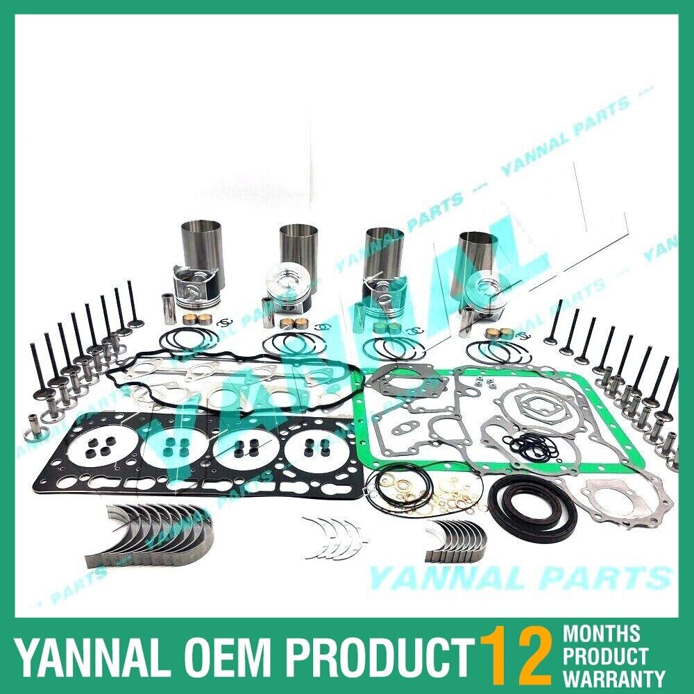 V3300 V3300-DI-T Overhaul Engine Rebuild Kit ( Piston 57MM ) For Kubota