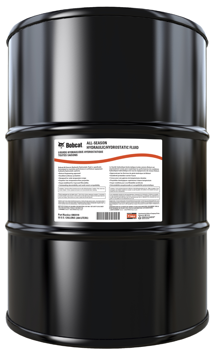 Part No. 6903119 FLUID OIL HYD 55 GAL DRUM Fit For Bobcat