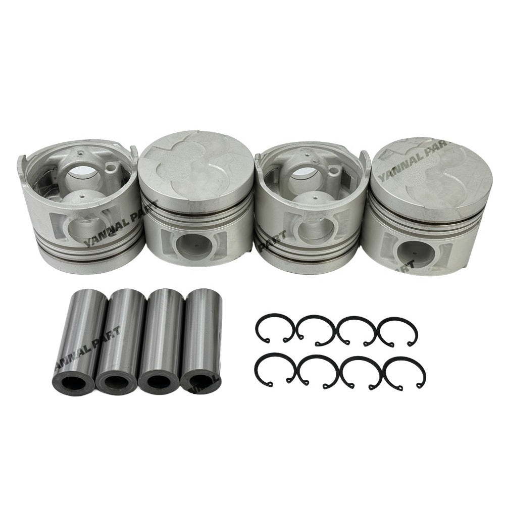 4 PCS Piston Kit Fit For Nissan TD27 Engine