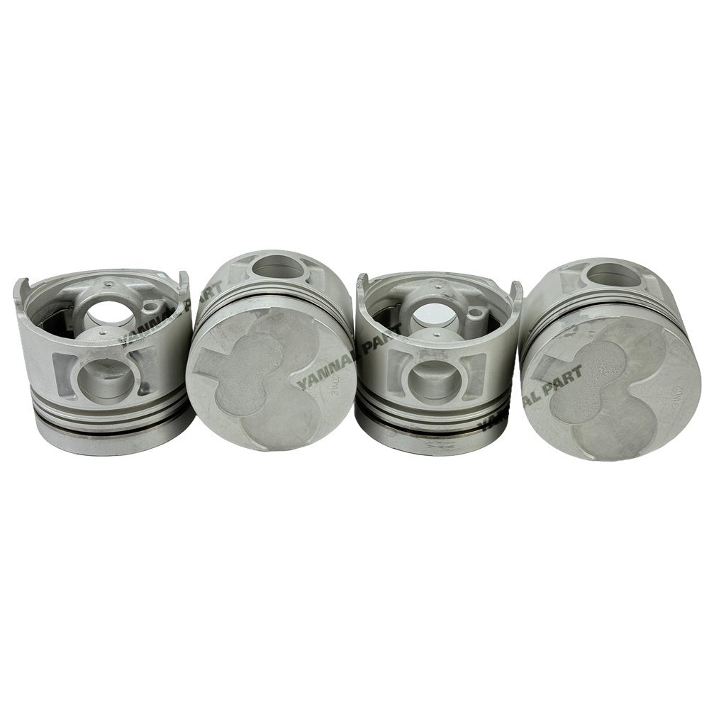 4 PCS Piston Kit Fit For Nissan TD27 Engine