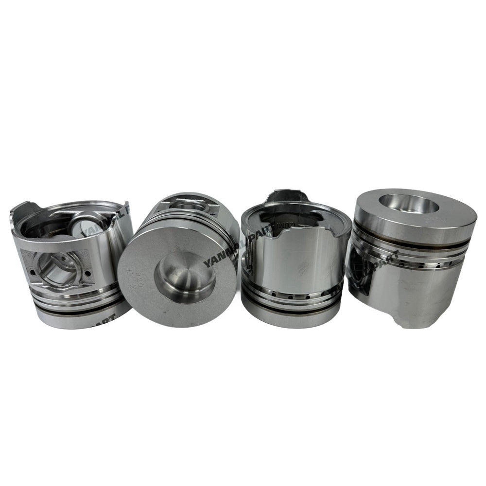 4 PCS Piston Kit Fit For Mitsubishi S4F Engine