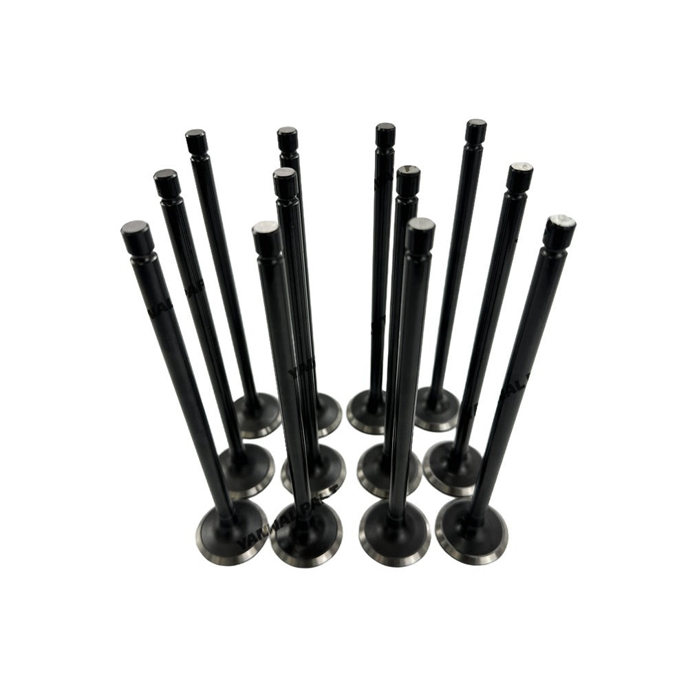 12 PCS Exhaust Valve Fit For Hyundai D6CB Engine