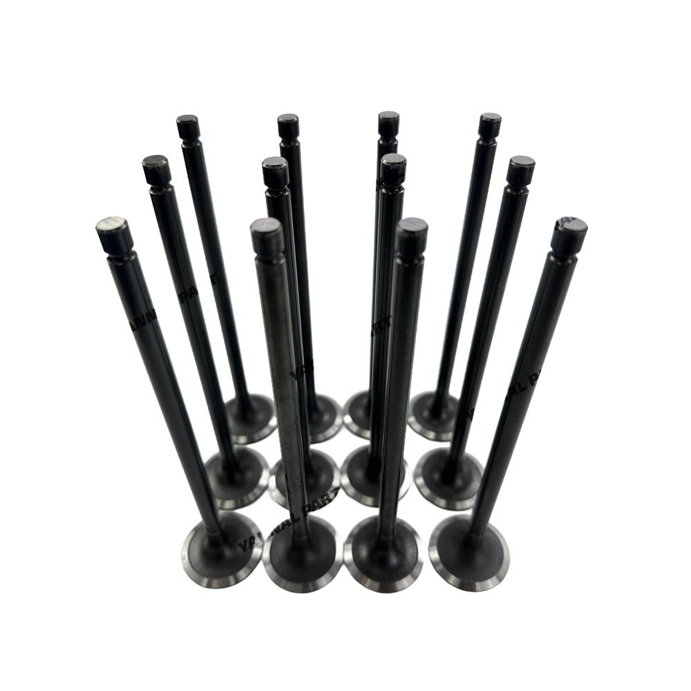 12 PCS Intake Valve Fit For Hyundai D6CB Engine