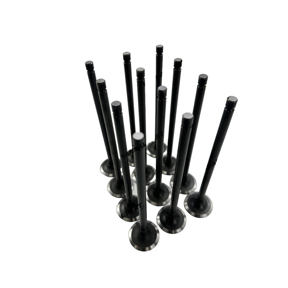 12 PCS Intake Valve Fit For Hyundai D6CB Engine