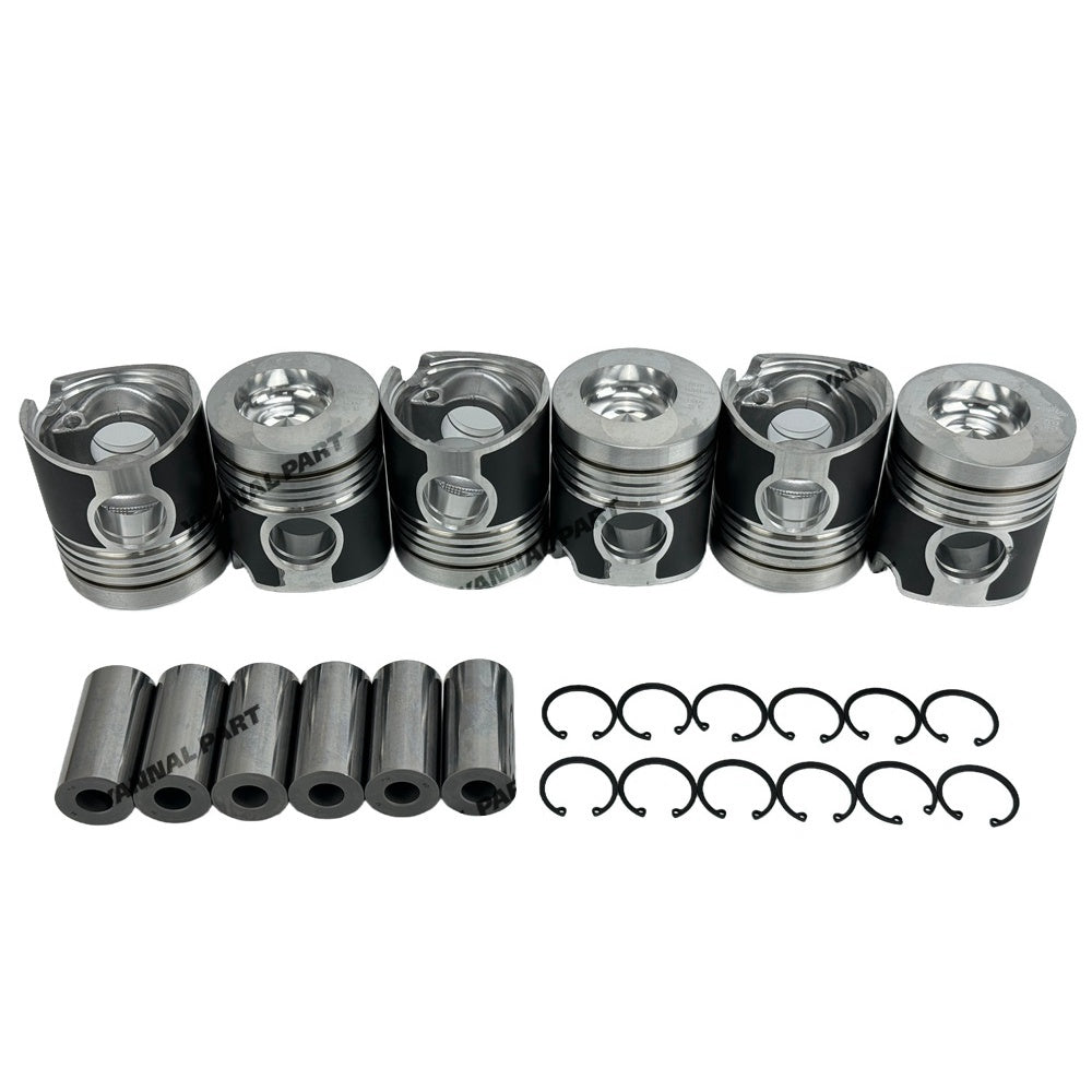 6 PCS Piston Kit 02236683 Fit For Deutz BF6L913 Engine