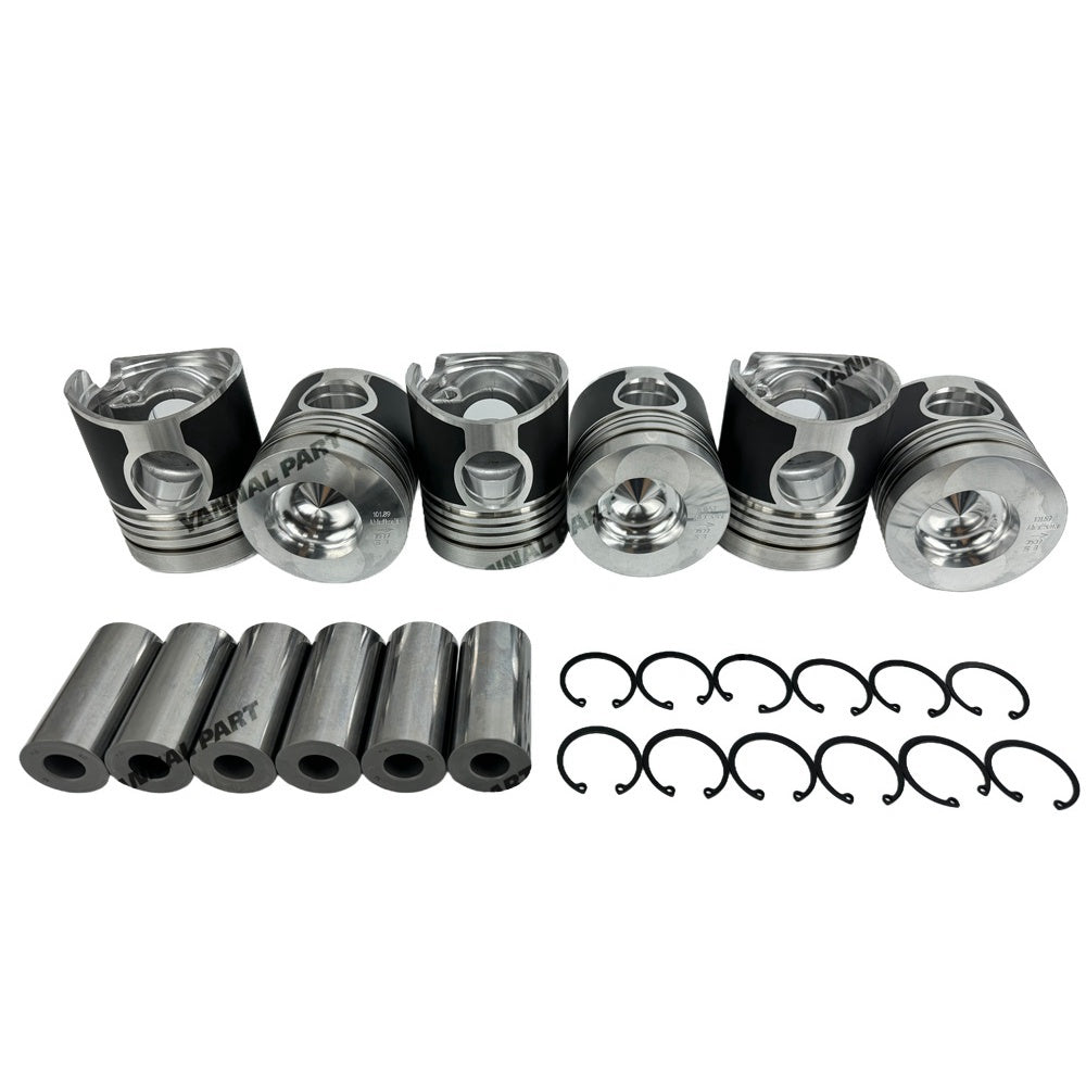 6 PCS Piston Kit 02236683 Fit For Deutz BF6L913 Engine