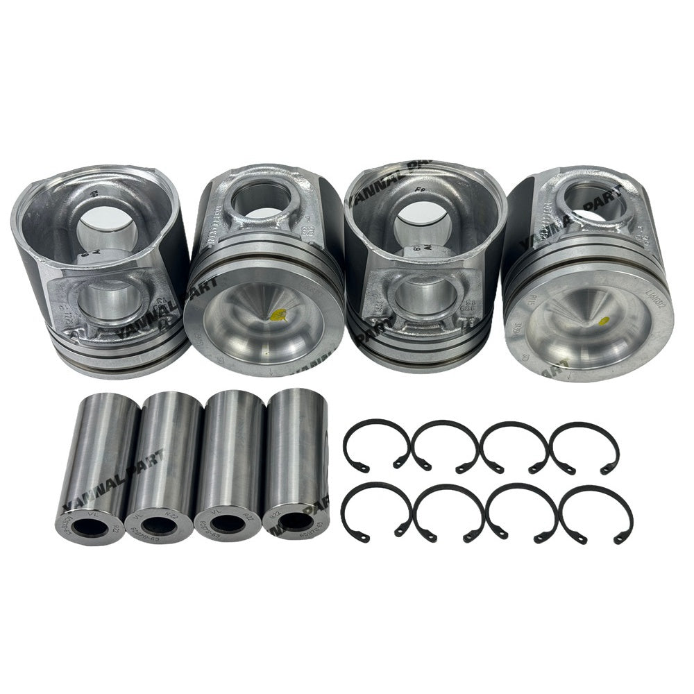 4 PCS Piston Kit 3135M151 60878-65 2721332I Fit For Perkins 1104D-E44TA Engine