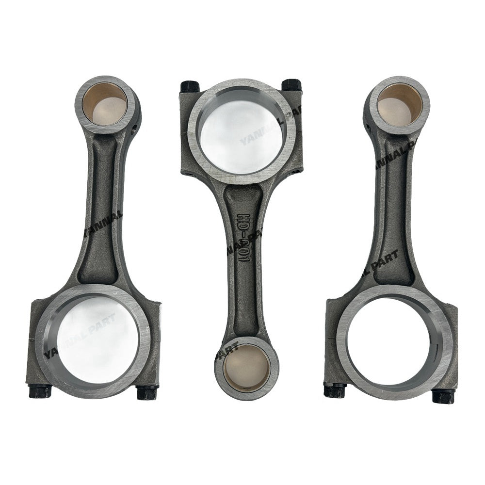 3 PCS Connecting Rod Fit For Yanmar 3TNV80 Engine