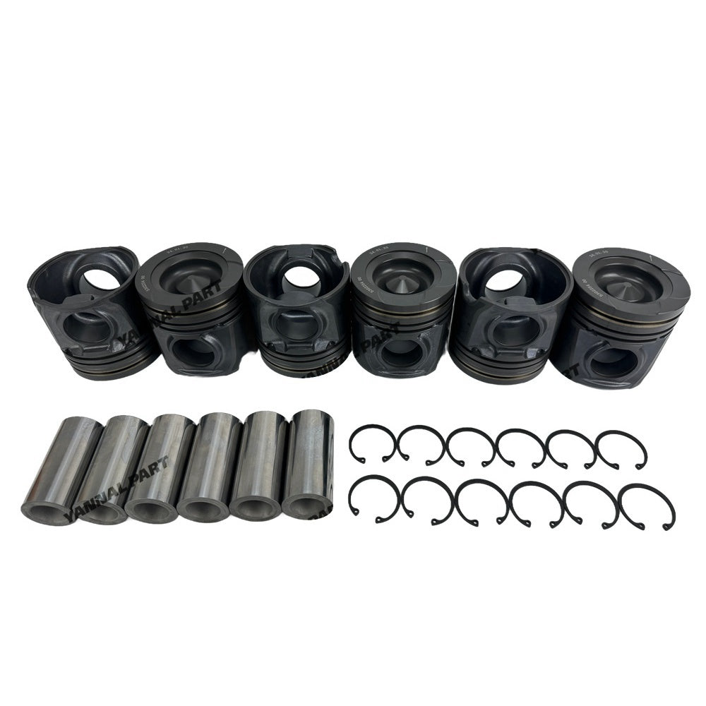 6 PCS Piston Kit 5302254 Fit For Cummins 6L Engine