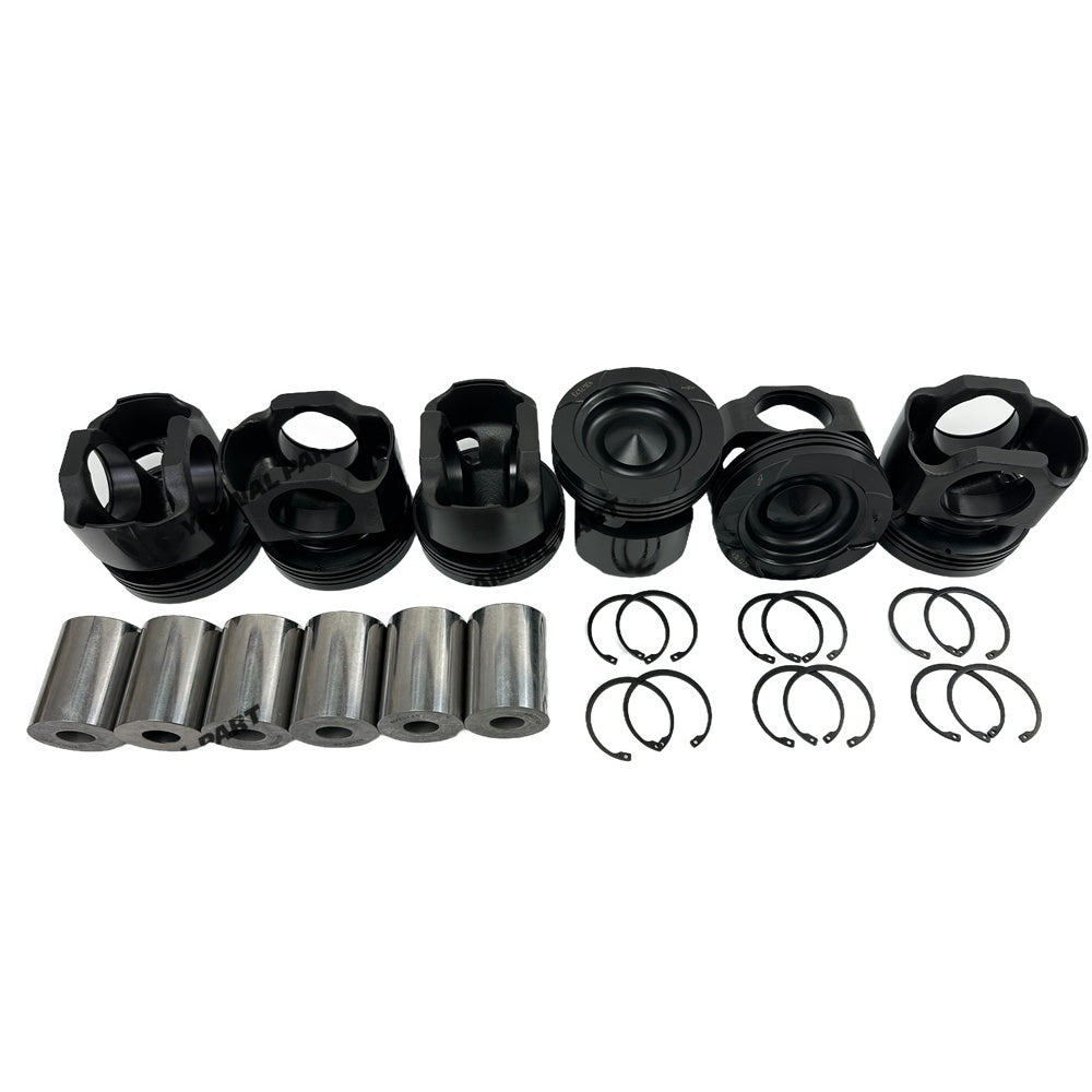 6 PCS Piston Kit 4367173 Fit For Cummins ISX15 Engine